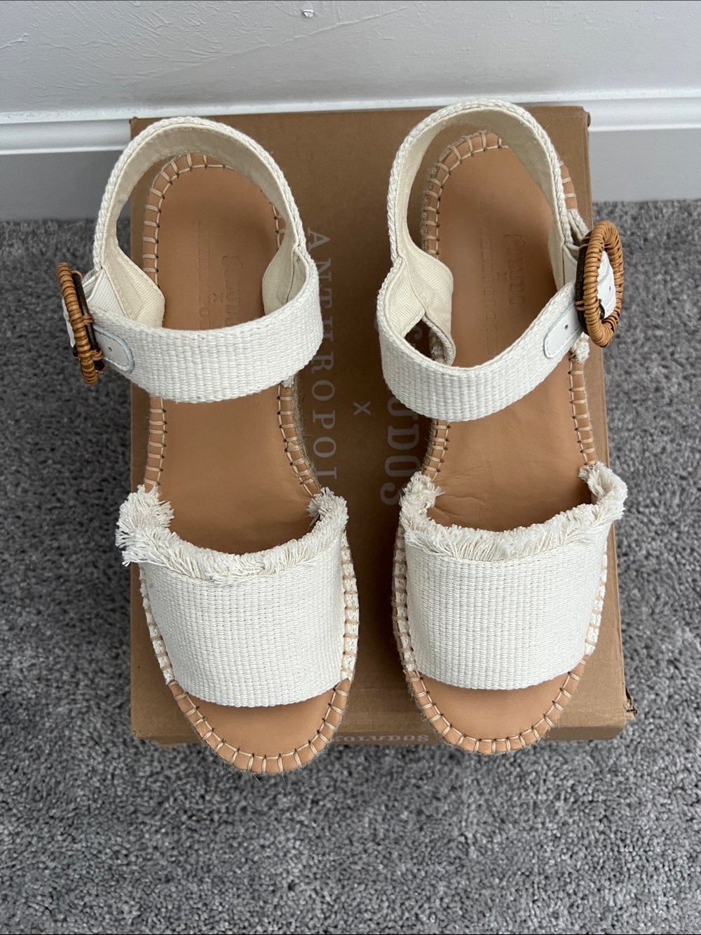 Soludos Nude Leather Sofia Espadrilles